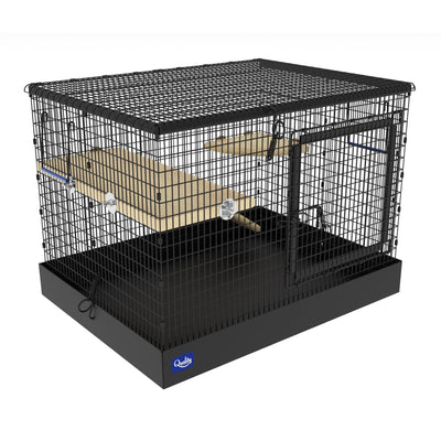 Chinchilla Travel Cage - Collapsible Cages Quality Cage Crafters Black 