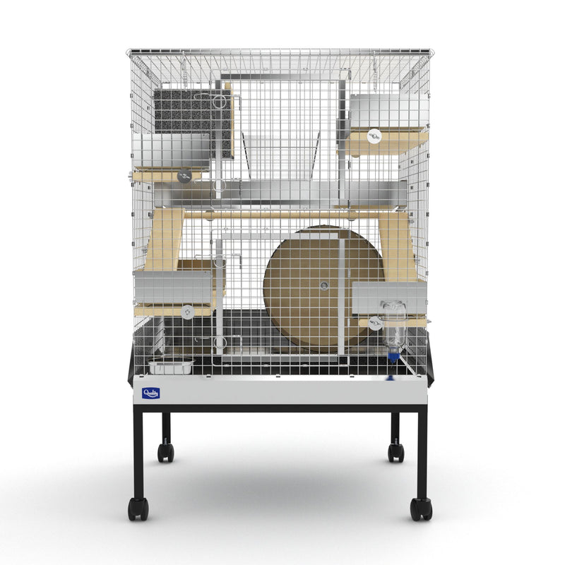 Quality Cage Crafters Galvanized Townhome - 36" Tall Deluxe Bundle