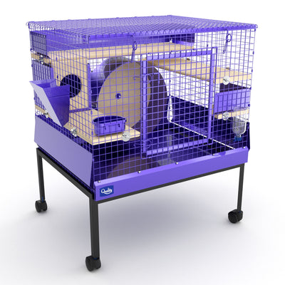 Quality Cage Crafters Purple Condo - 24" Tall Deluxe Bundle