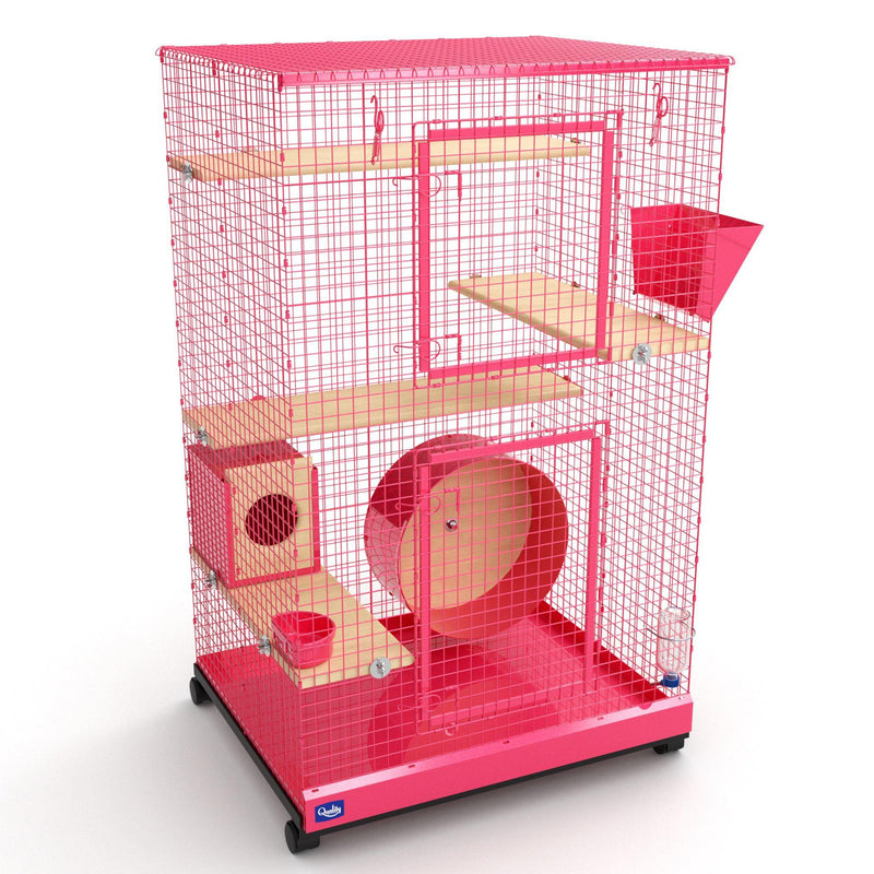 Quality Cage Crafters Pink Mansion - 48" Tall Starter Bundle