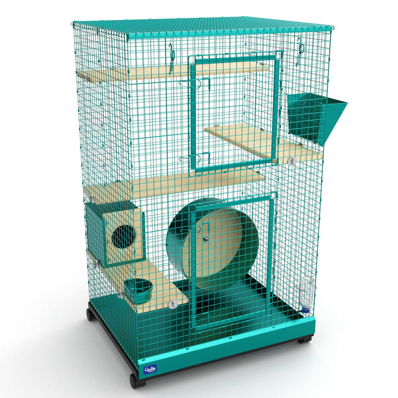 Quality Cage Crafters Teal Mansion - 48" Tall Starter Bundle
