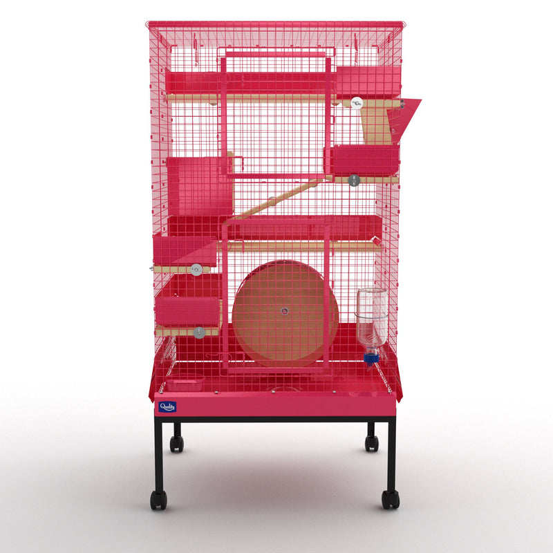 Chinchilla Mansion Deluxe bundle Pink Chinchilla Cage - Handmade in the USA! 