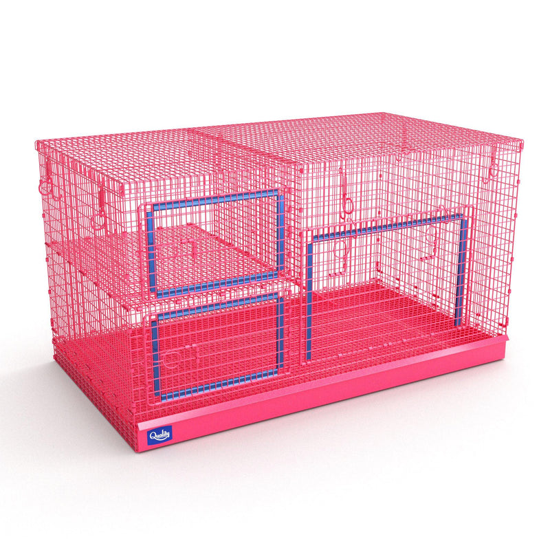Prairie Dog Mansion - Handmade in the USA! Cages Quality Cage Crafters Complete 1 Level Pink 