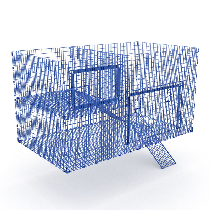 Prairie Dog Mansion - Handmade in the USA! Cages Quality Cage Crafters Add-On 3rd Level Quality Blue 