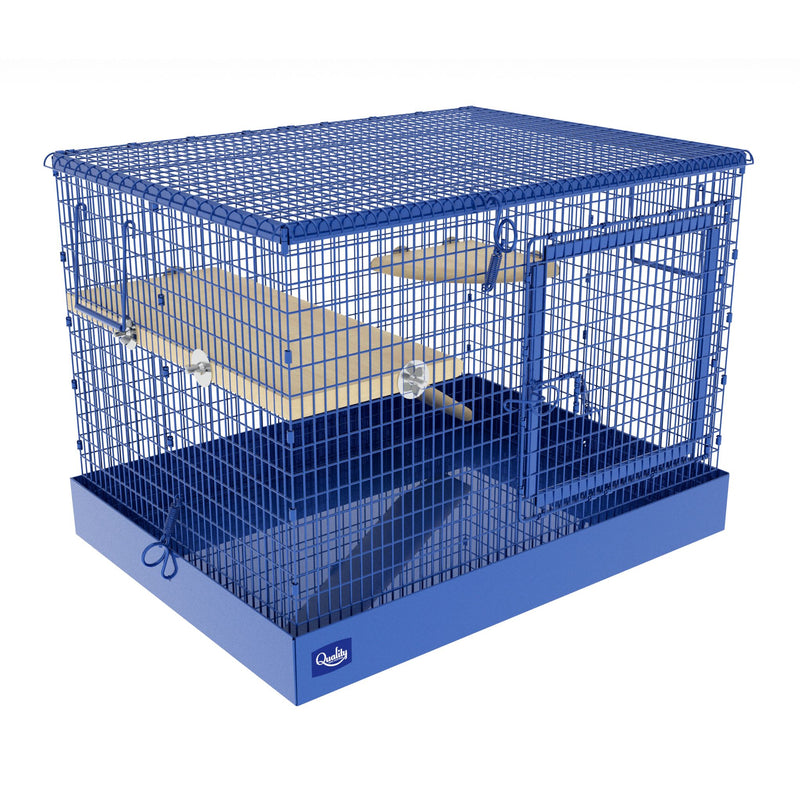 Chinchilla Travel Cage - Collapsible Cages Quality Cage Crafters Quality Blue 