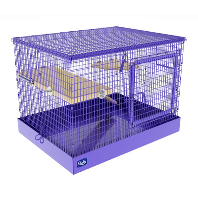 Chinchilla Travel Cage - Collapsible Cages Quality Cage Crafters Purple 