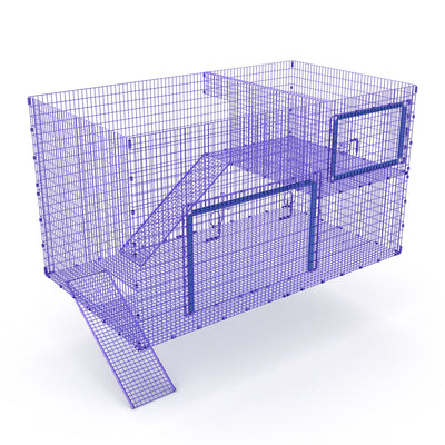 Prairie Dog Mansion - Handmade in the USA! Cages Quality Cage Crafters Add-On 2nd Level Purple 